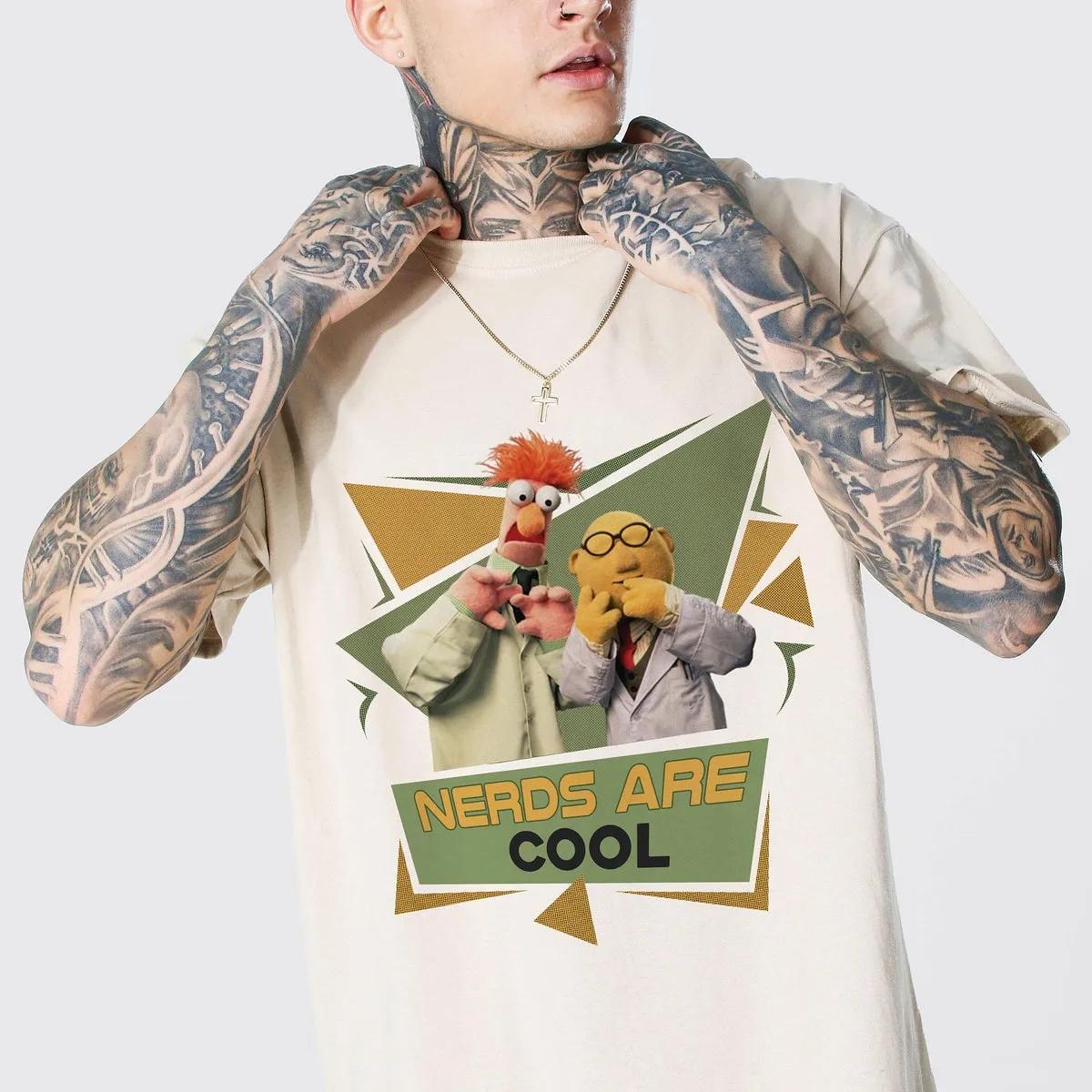 Nerds Are Cool Dr Bunsen Honeydew And Beaker The Muppets 90s Retro Shirt 3