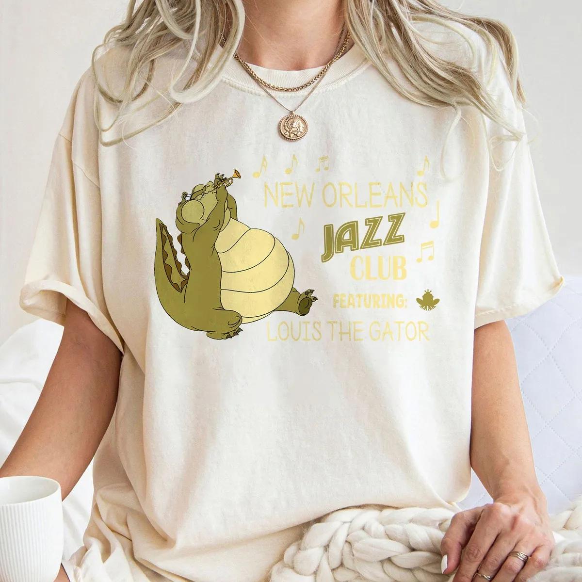 New Orleans Jazz Club Louis The Gator Princess Tiana Disney Shirt 4 1