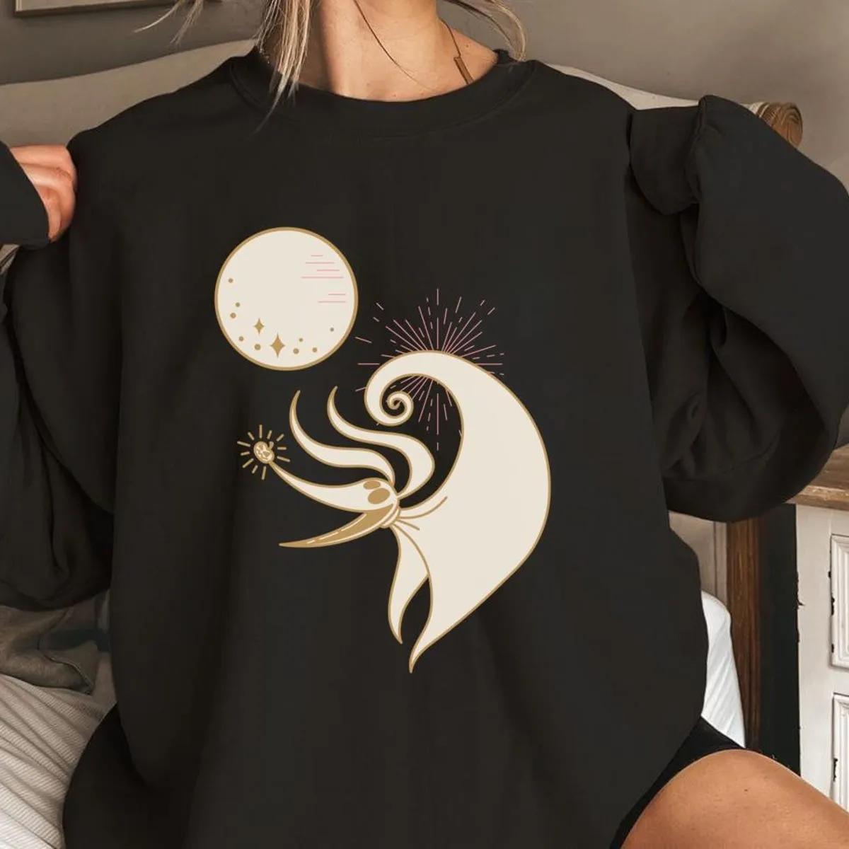 Nightmare Before Christmas Zero and Full Moon Disney Shirt 3 1