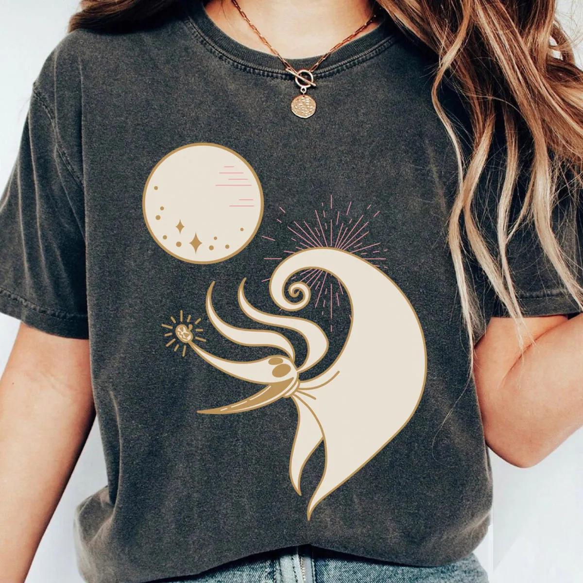 Nightmare Before Christmas Zero and Full Moon Disney Shirt 5 1