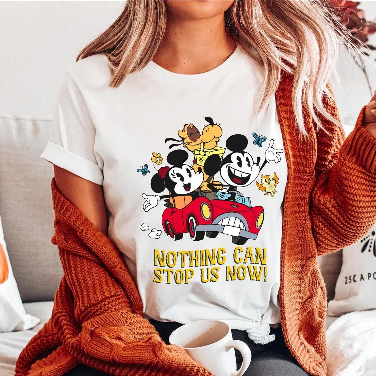 Nothing Can Stop Us Now Mickey Minnie Pluto Runaway Railway Shirt 4 1