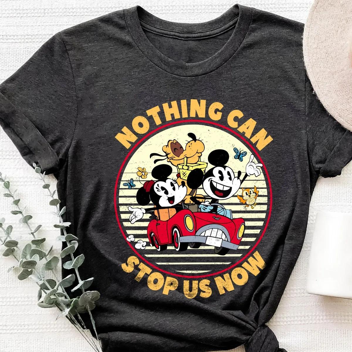 Nothing Can Stop Us Now Mickey Minnie Pluto Shirt 2