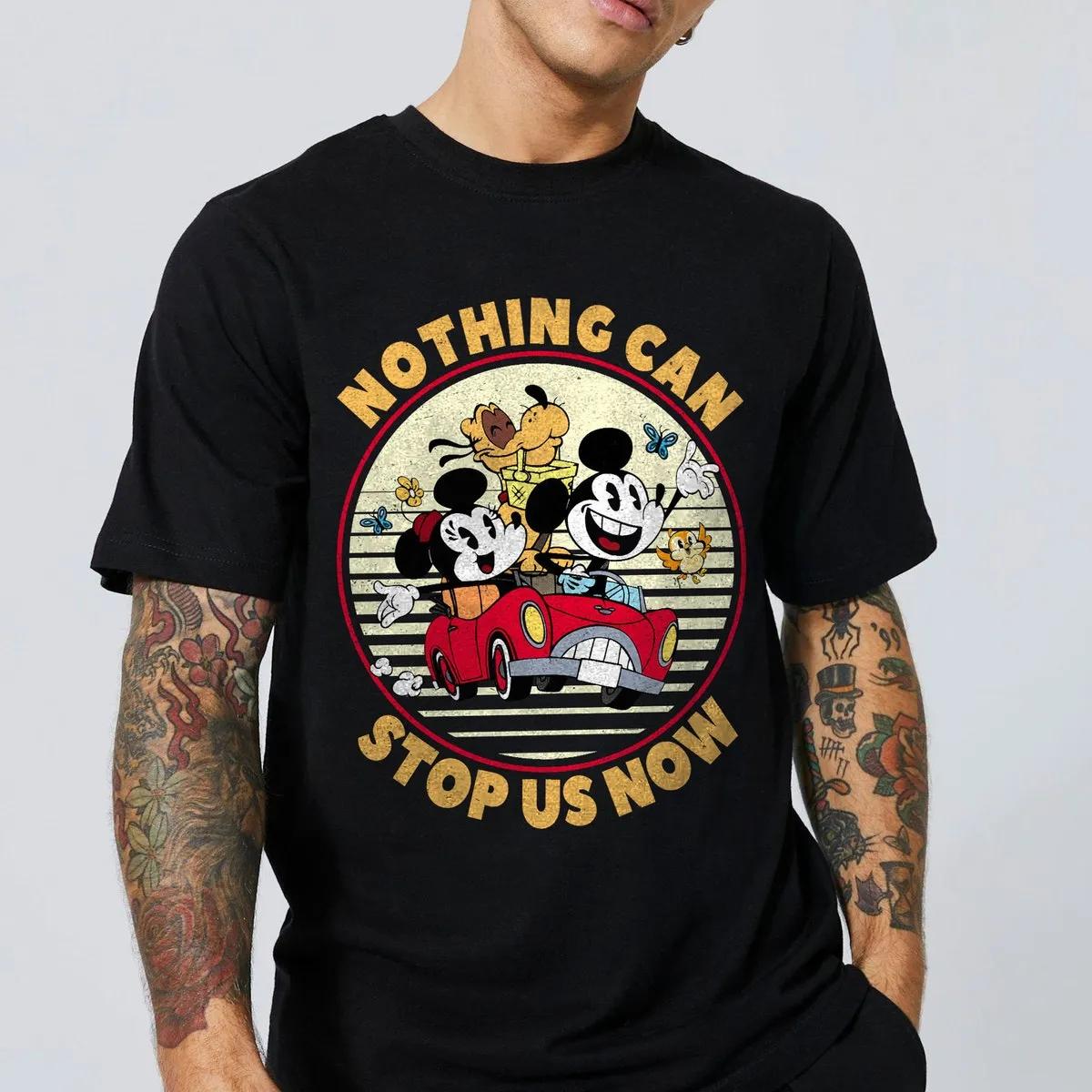 Nothing Can Stop Us Now Mickey Minnie Pluto Shirt 3