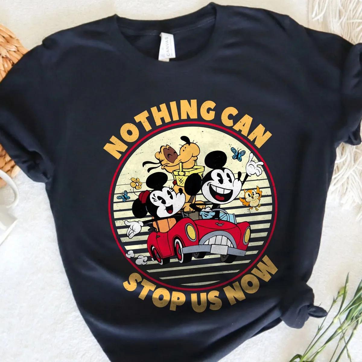 Nothing Can Stop Us Now Mickey Minnie Pluto Shirt 5