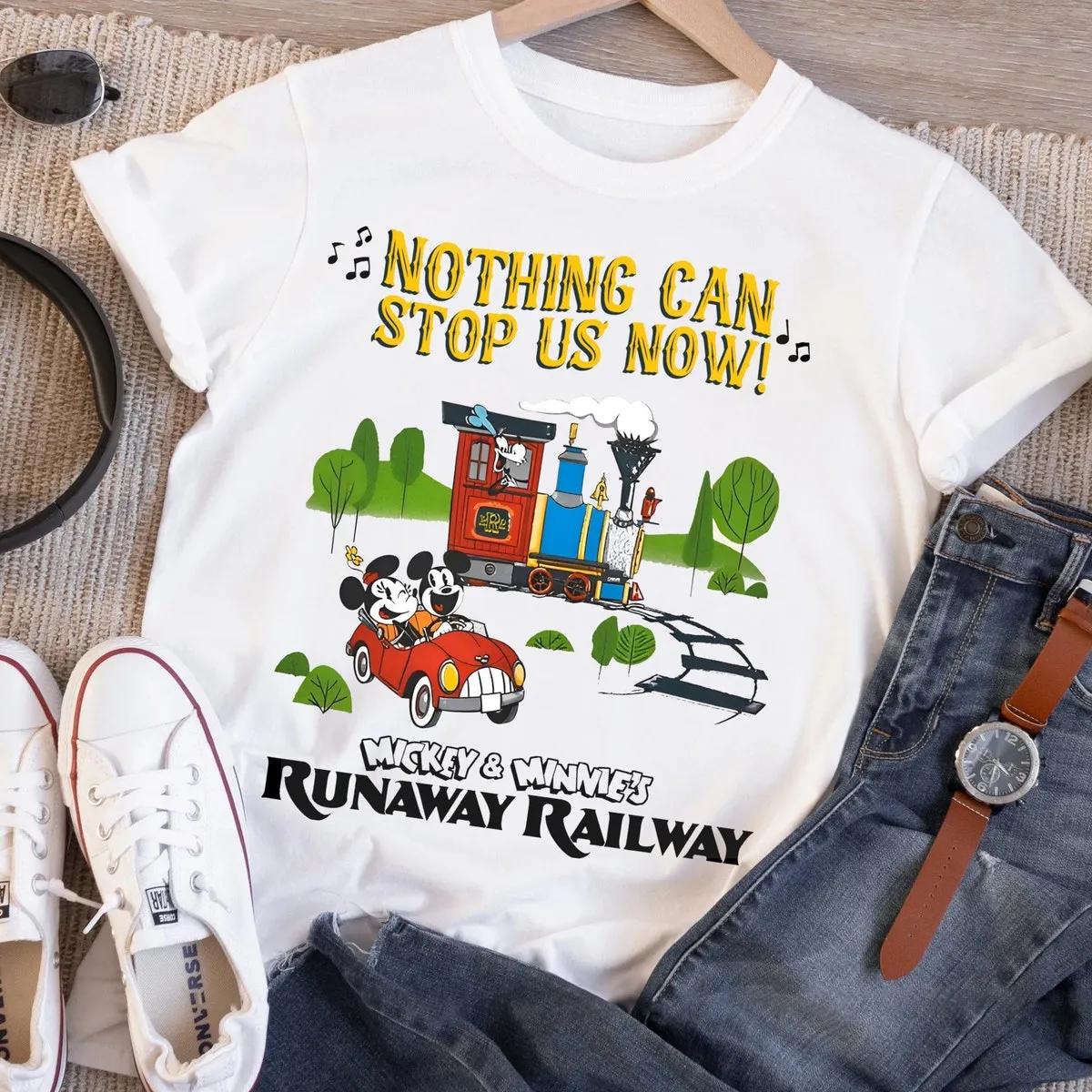 Nothing Cant Stop Us Now Mickey and Minnie Runaway Railway Shirt 1