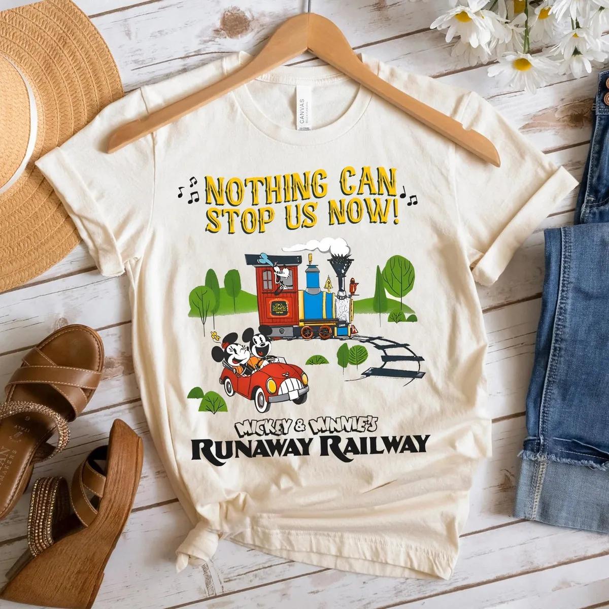 Nothing Cant Stop Us Now Mickey and Minnie Runaway Railway Shirt 2