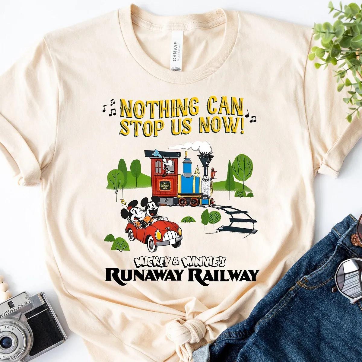 Nothing Cant Stop Us Now Mickey and Minnie Runaway Railway Shirt 3