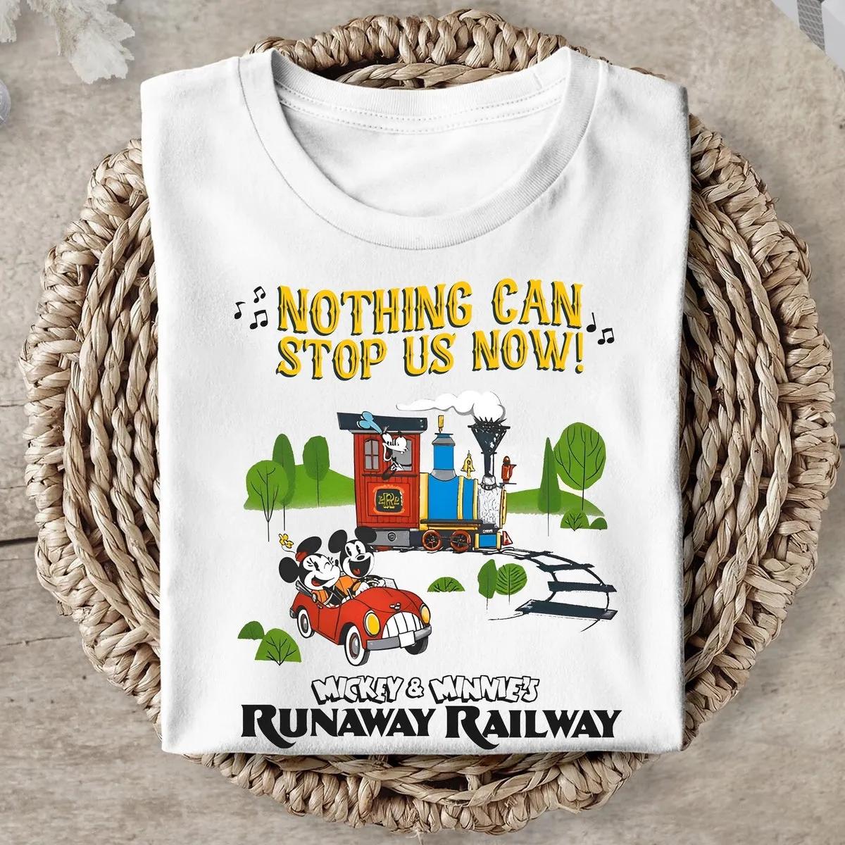 Nothing Cant Stop Us Now Mickey and Minnie Runaway Railway Shirt 5