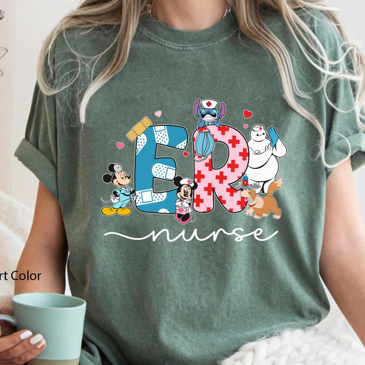 Nurse Characters Disney Shirt 5 1