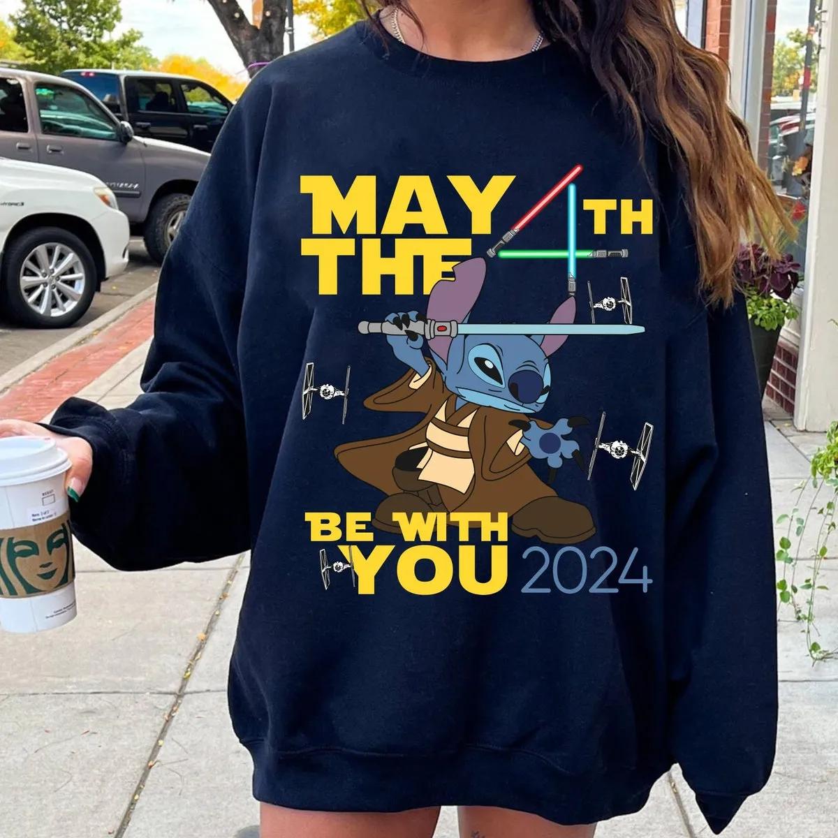 Obi wan Stitch Lightsabers May The 4Th Be With You Shirt 1