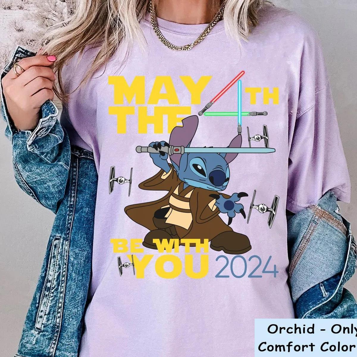 Obi wan Stitch Lightsabers May The 4Th Be With You Shirt 6