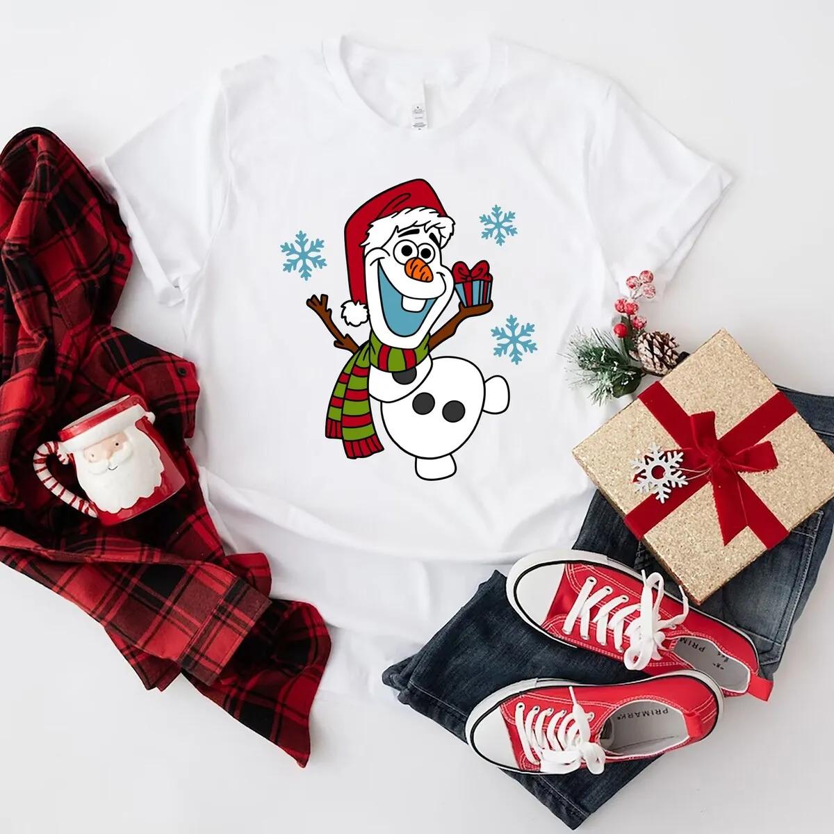 Olaf Christmas Shirt Disney Frozen Christmas Party Tee 1 1