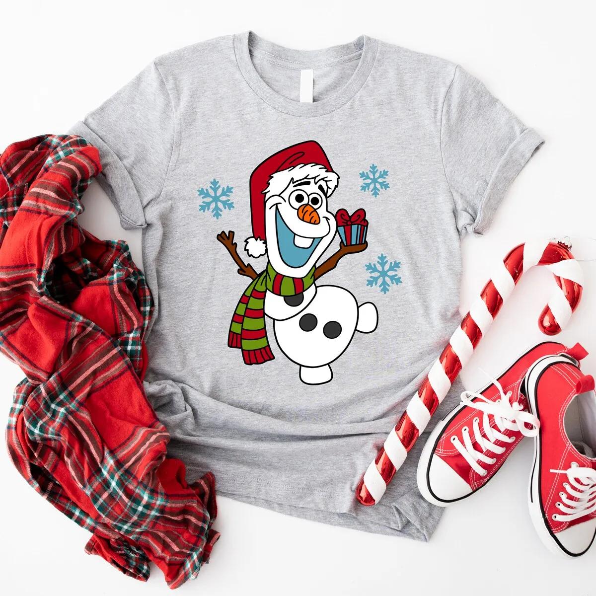 Olaf Christmas Shirt Disney Frozen Christmas Party Tee 5 1