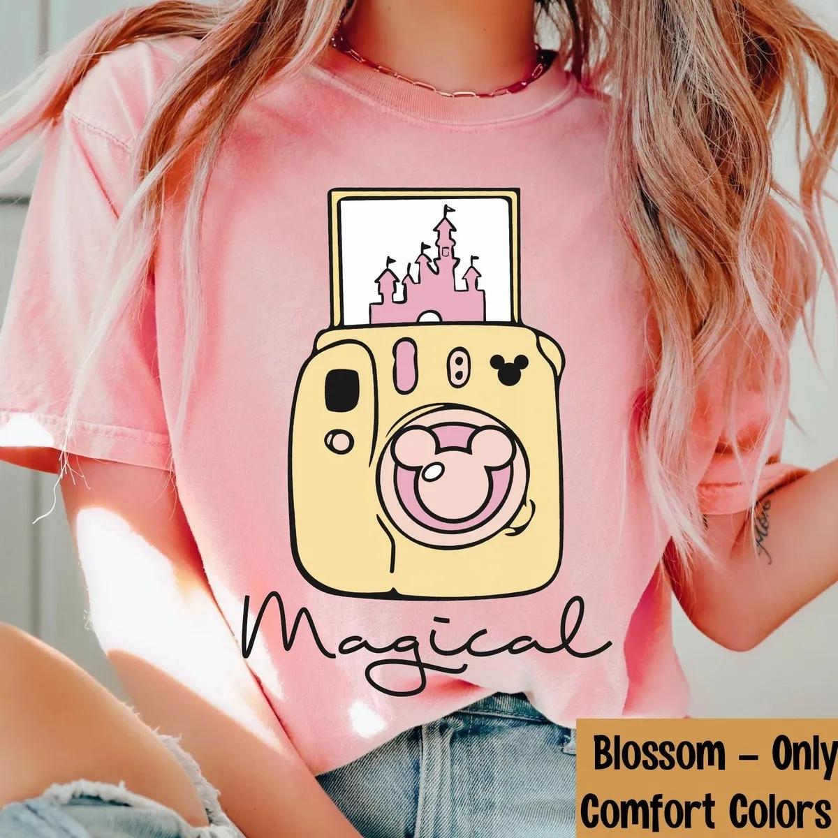 Pastel Castle Mickey Polaroid Magical Shirt 1