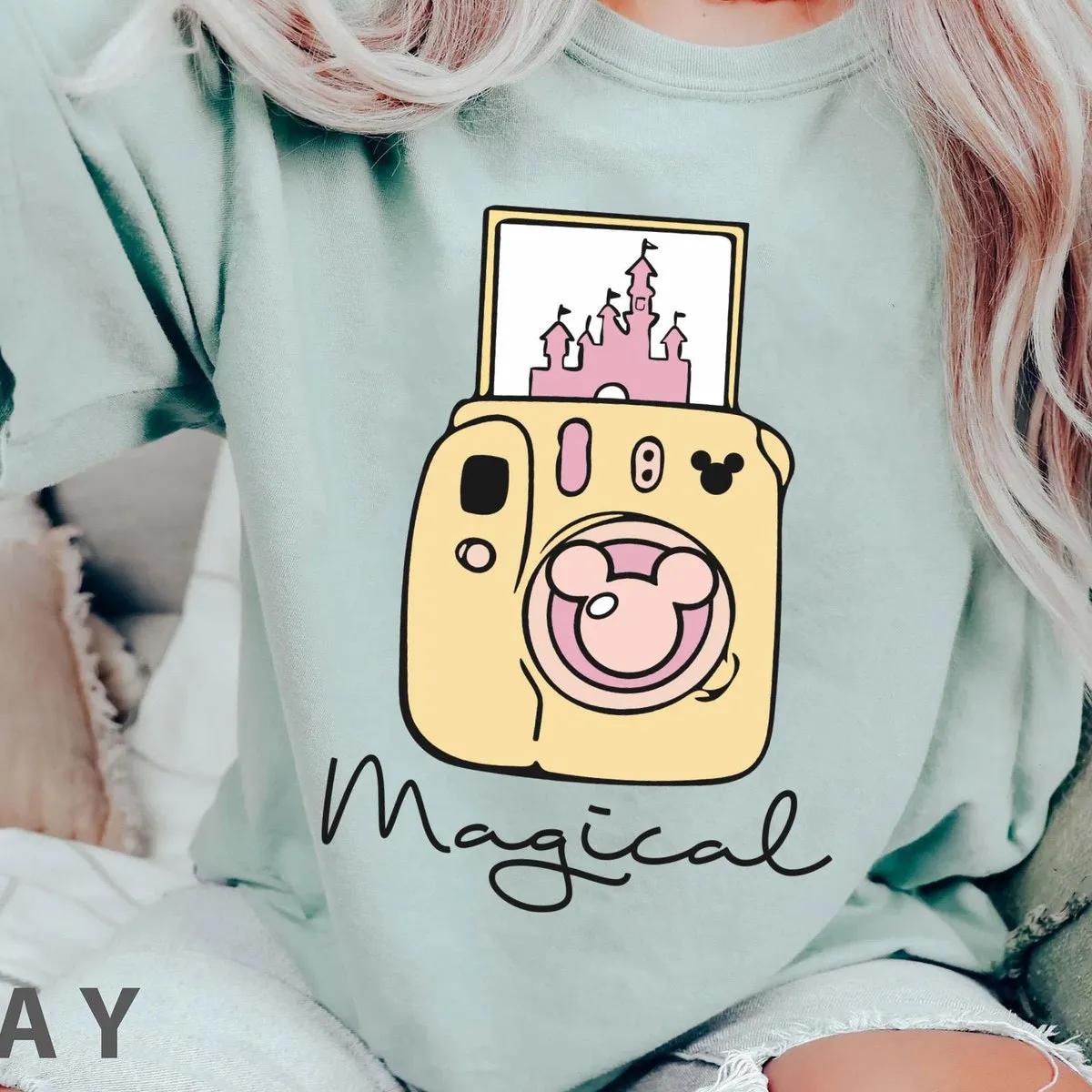 Pastel Castle Mickey Polaroid Magical Shirt 2