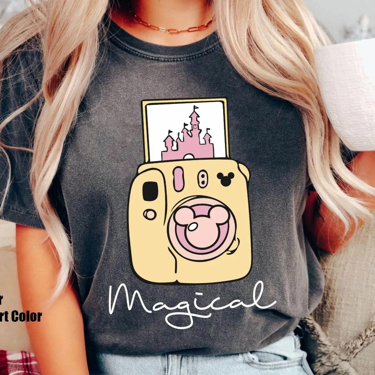 Pastel Castle Mickey Polaroid Magical Shirt 3