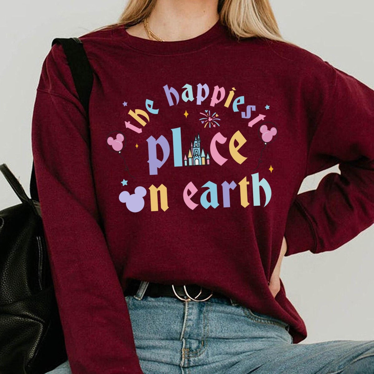 Pastel Disney Castle Happiest Place On Earth Shirt 4 1