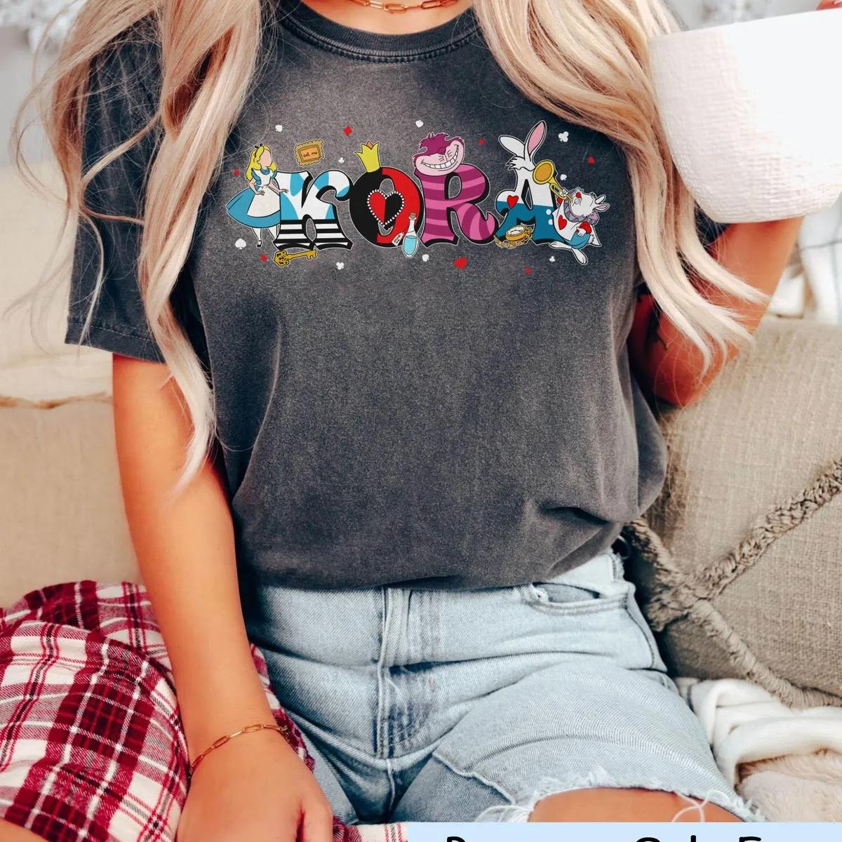 Personalized Alice In Wonderland Kid Shirt 5