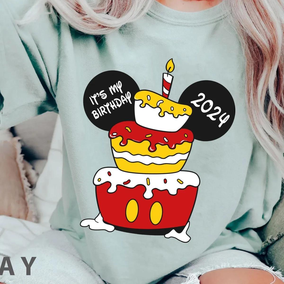 Personalized Mickey And Friends Its My Birthday Cake Shirt 2