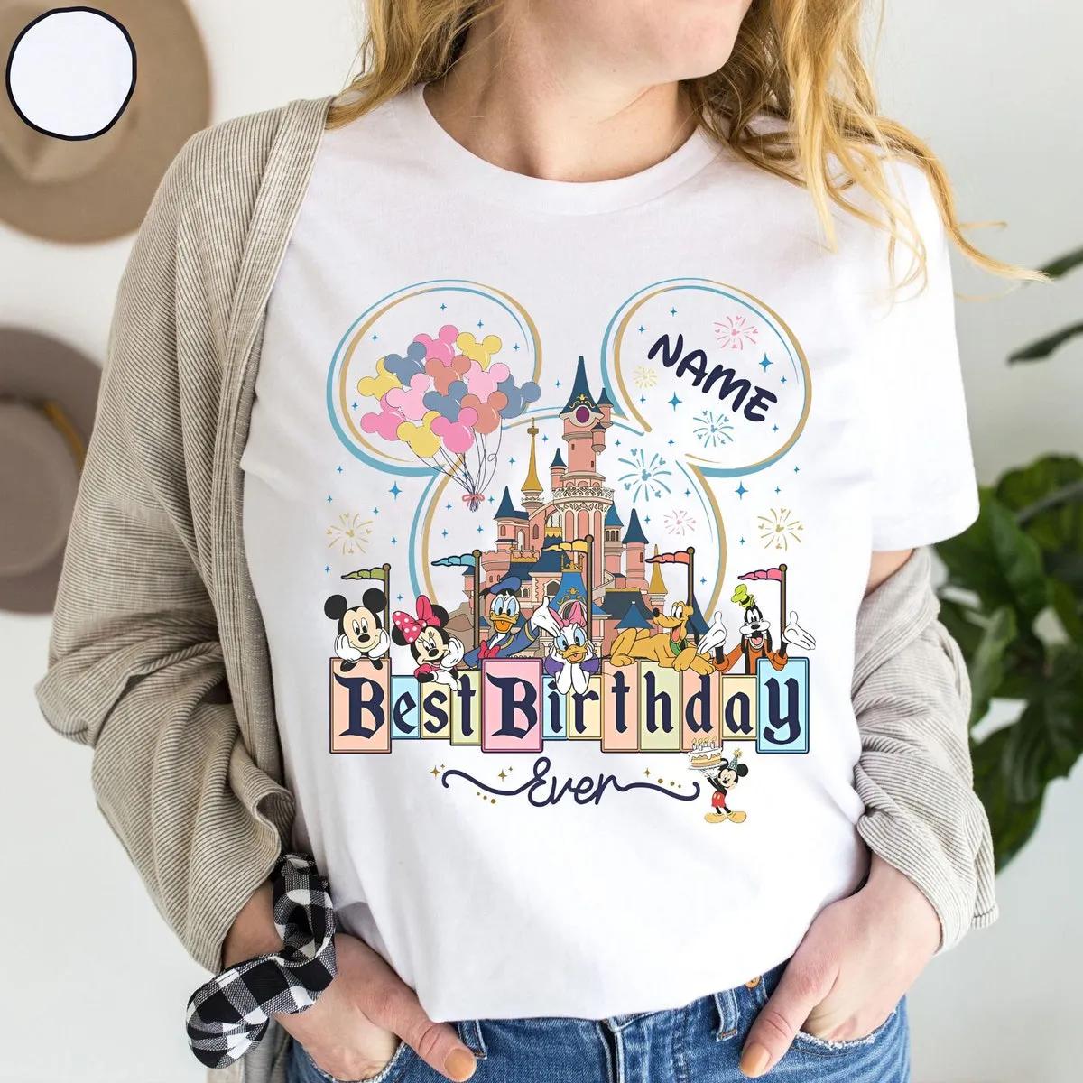 Personalized Mickey And Friends Shirt Custom Name Disney Birthday Matching Tee 3