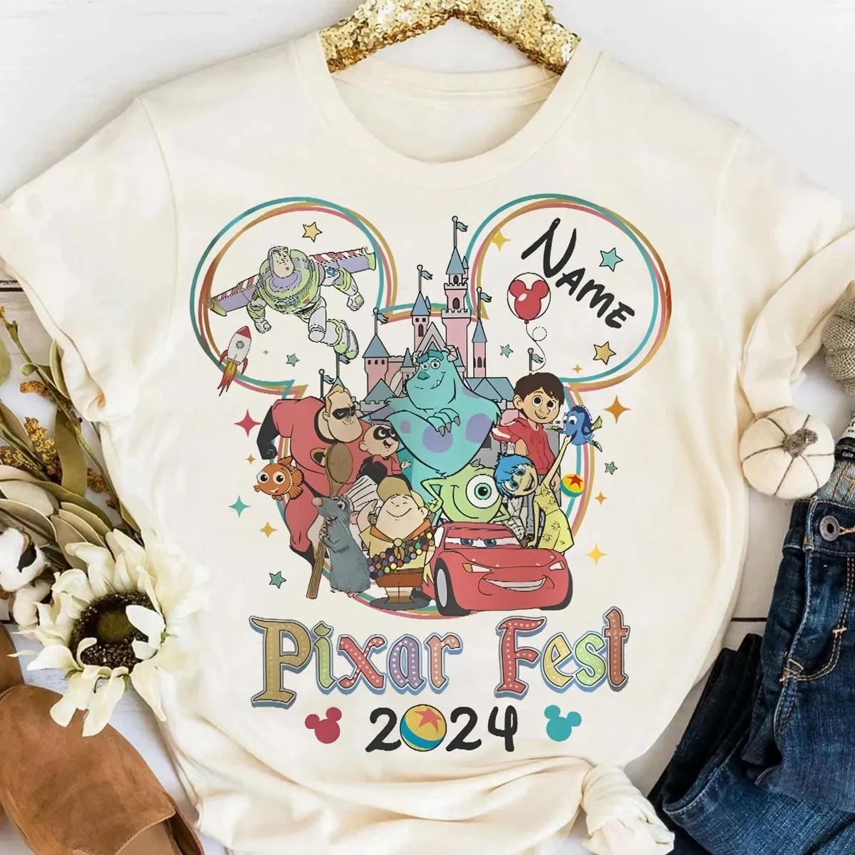 Personalized Name Disney Fest 2024 Shirt Pals Playtime Party Tee 3