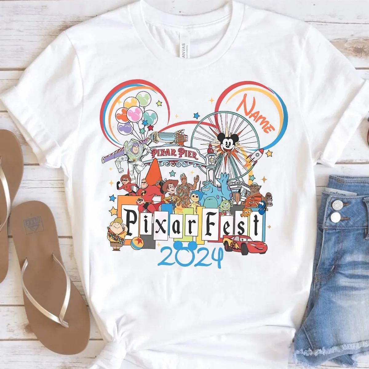 Personalized Name Disney Fest Shirt Pals Playtime Party Tee 2