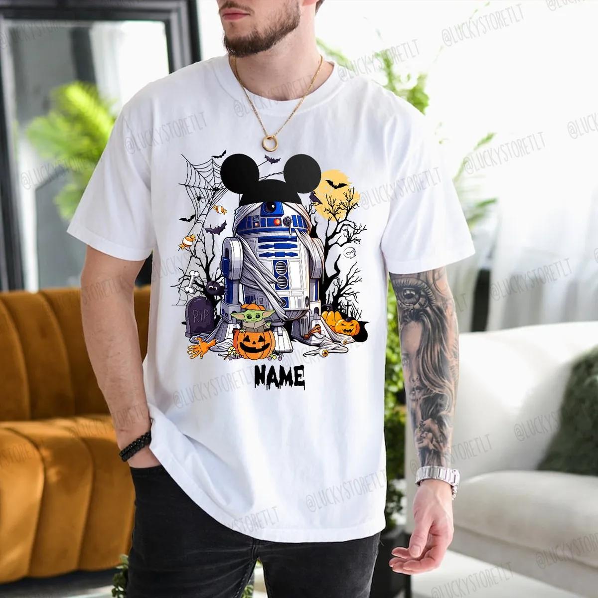 Personalized Star Wars Mummy Couple BB8 R2D2 Shirt 1