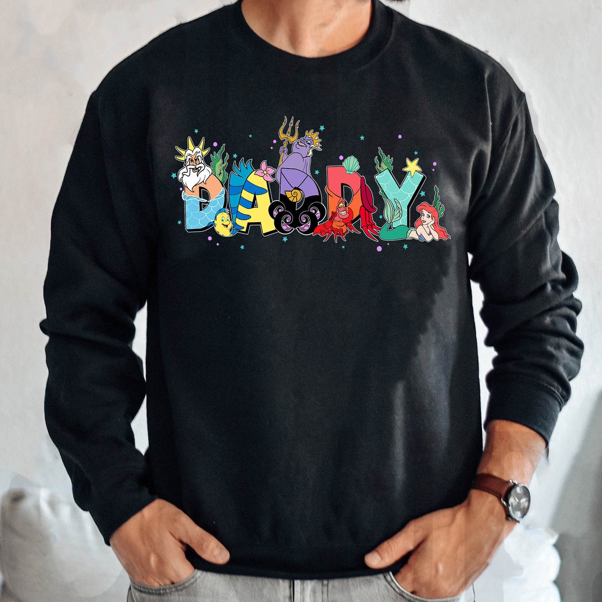 Personalized The Little Mermaid Daddy Shirt 1