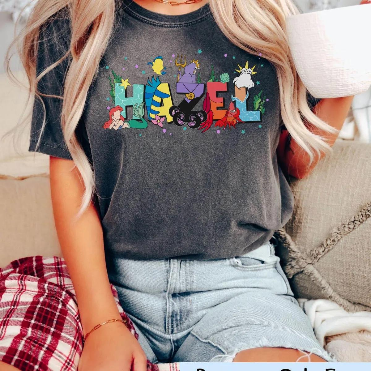 Personalized The Little Mermaid Kid Shirt 3