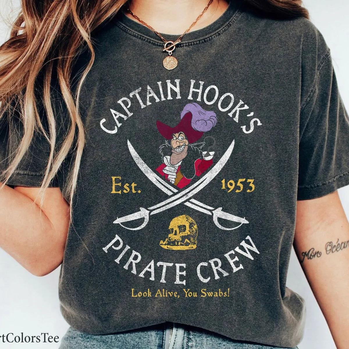 Peter Pan Captain Hook Pirate Crew Est 1953 Shirt 1