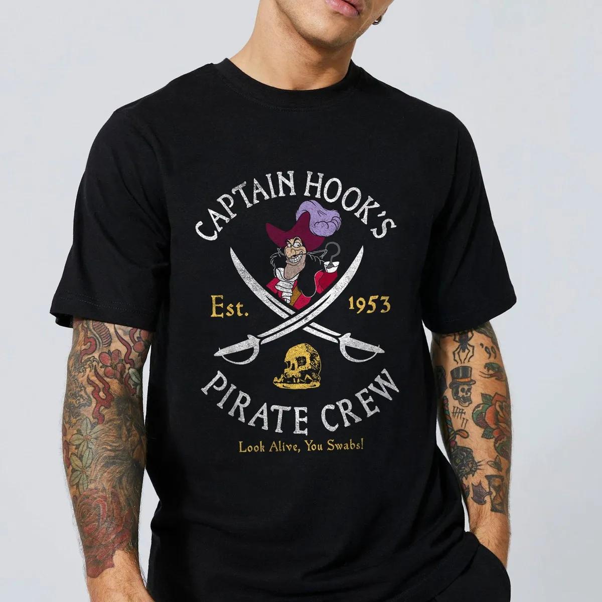 Peter Pan Captain Hook Pirate Crew Est 1953 Shirt 3