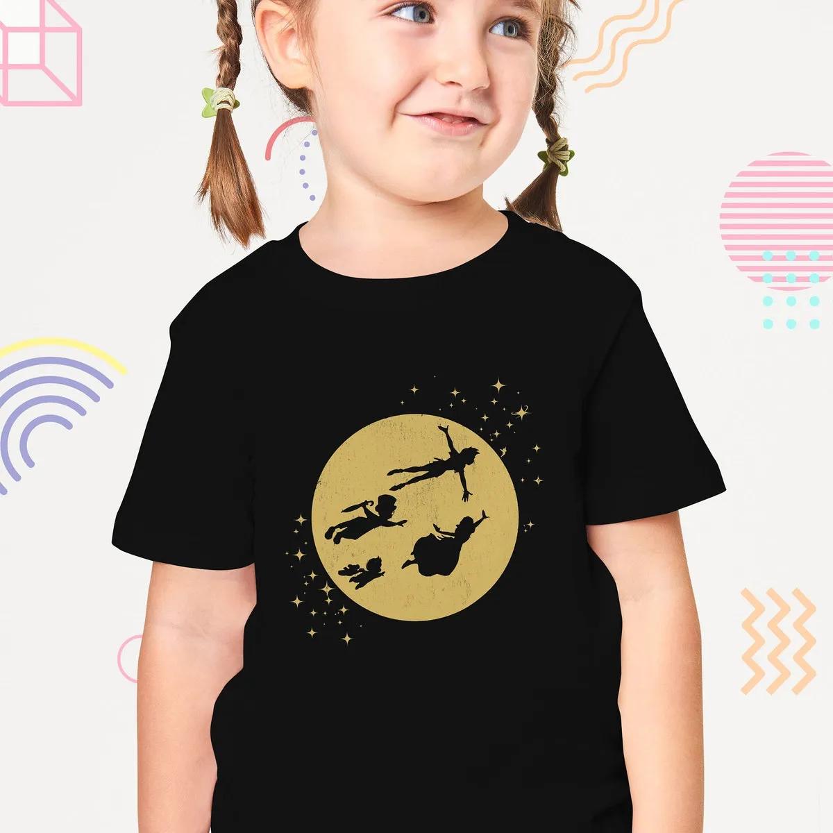 Peter Pan Darling Kids Flying Moon Silhouette Shirt 4 1