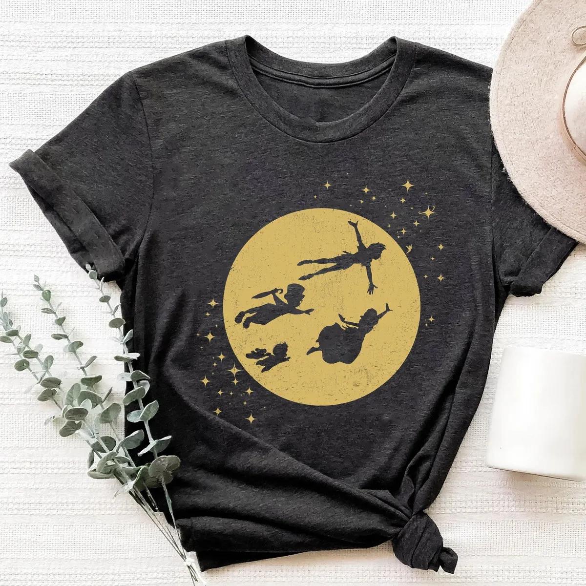 Peter Pan Darling Kids Flying Moon Silhouette Shirt 5 1