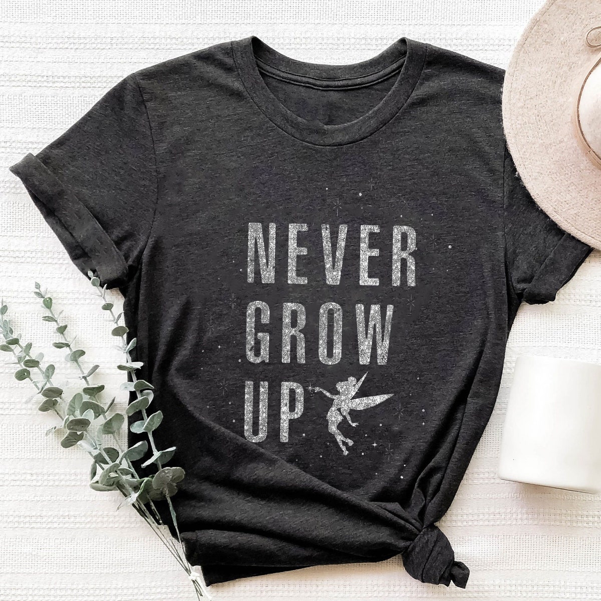 Peter Pan Tinker Bell Never Grow Up Sparkle Shirt 2