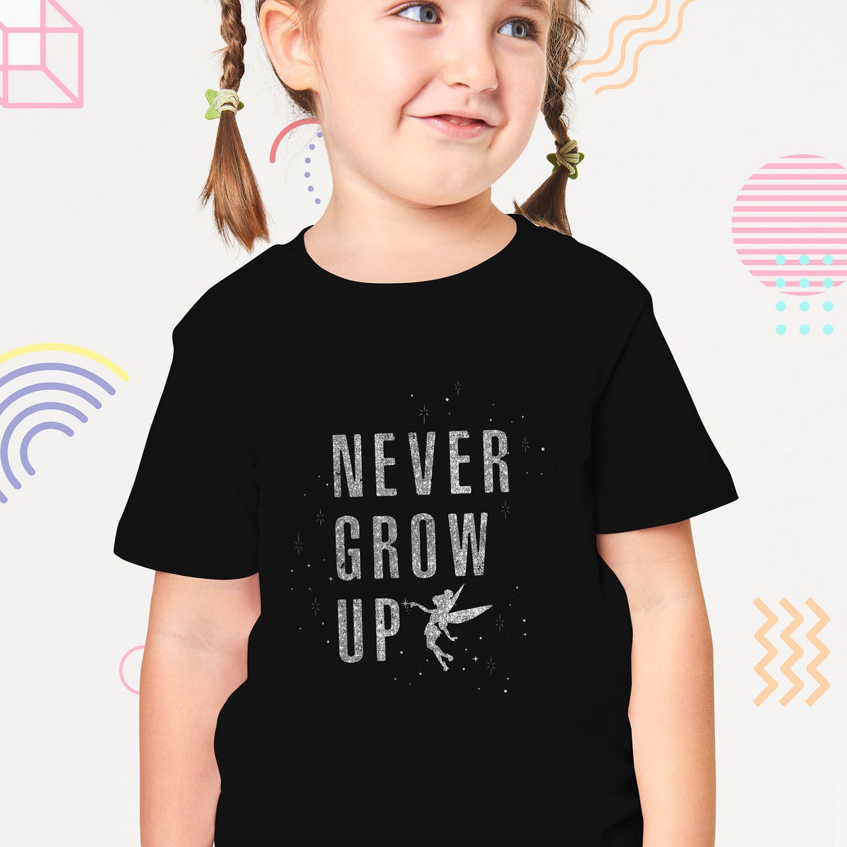 Peter Pan Tinker Bell Never Grow Up Sparkle Shirt 4