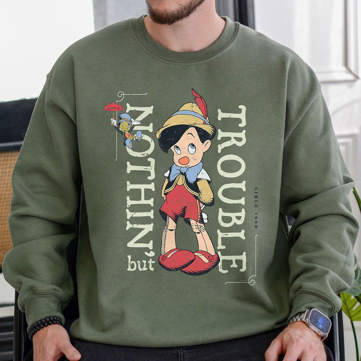 Pinocchio Nothin but Trouble Since 1940 Shirt 6 1