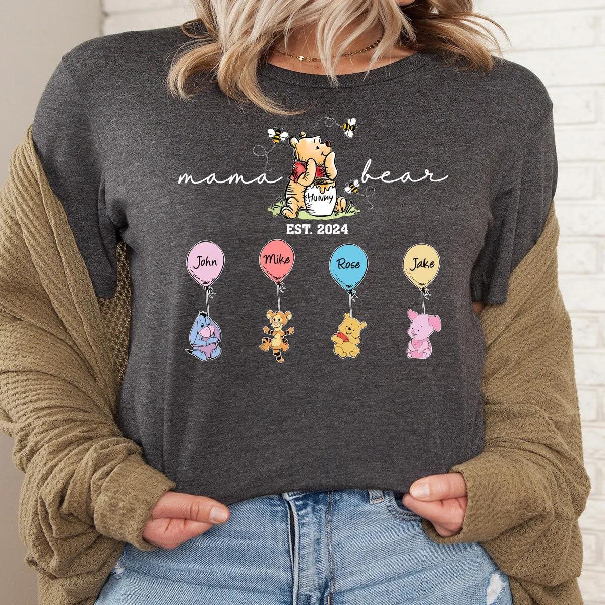 Pooh Bear Shirt Custom Disneyland Mom Tee 5 1