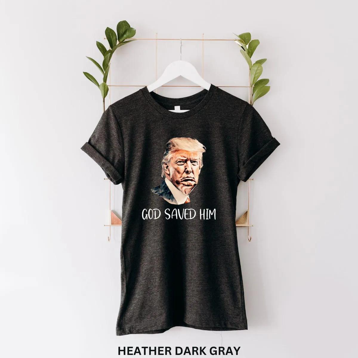 Pray for Trump Shit God Saved Trump Tee 4 1