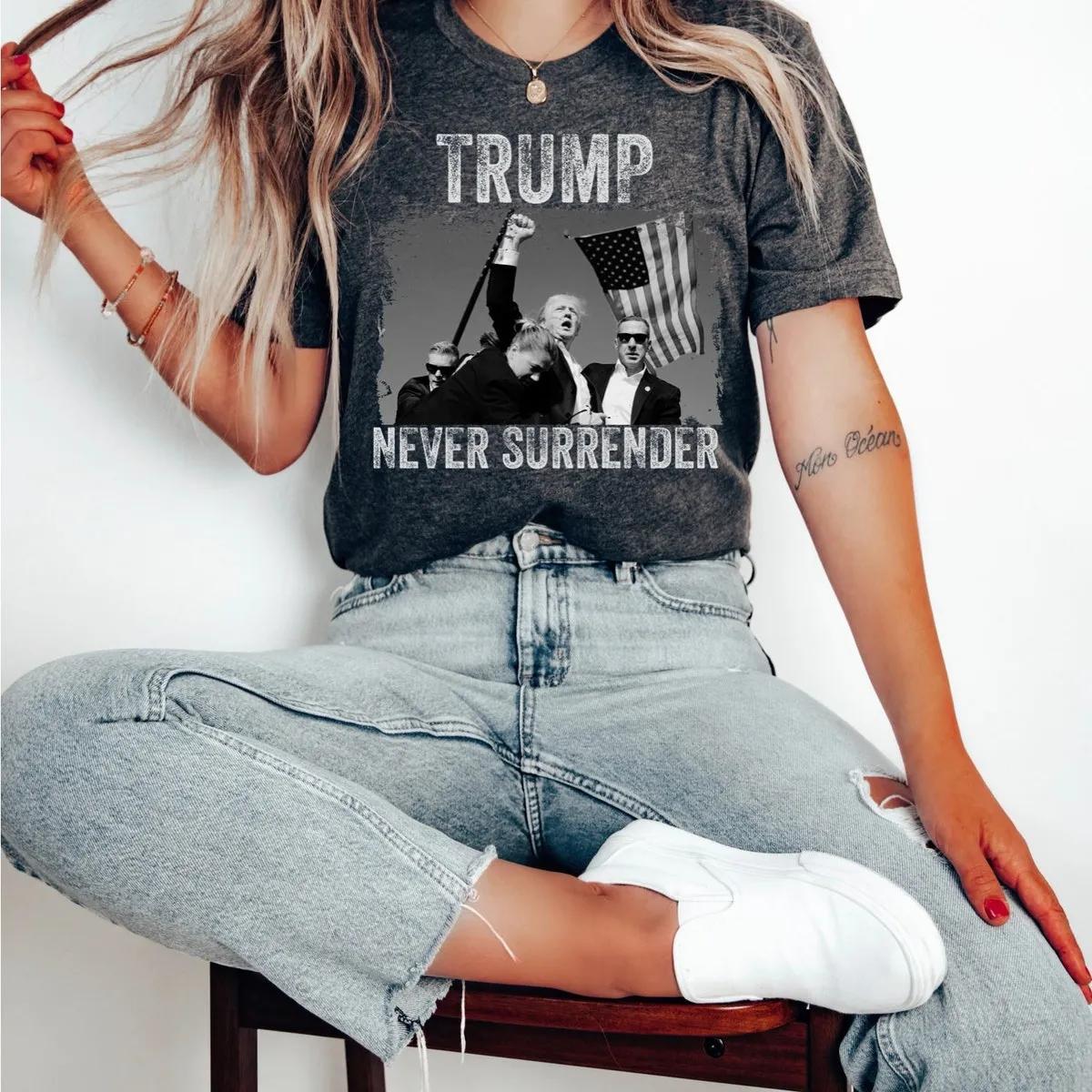 President Donald J Trump 2024 Never Surrender Shirt 2 1