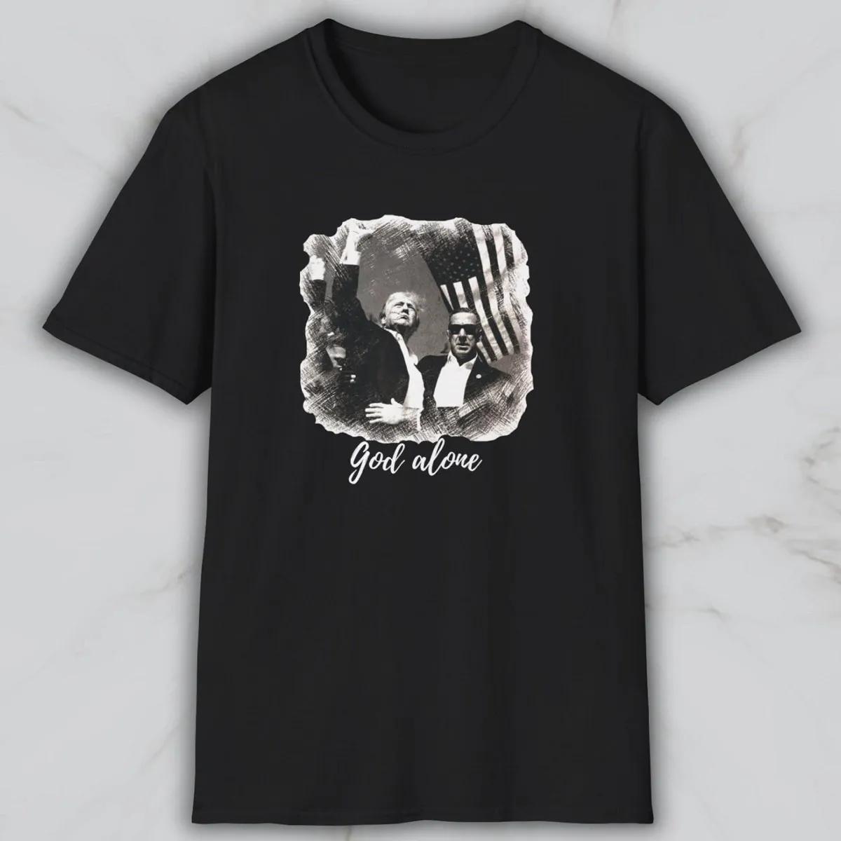 President Trump God Alone Fearless and Brave Shirt 6 1