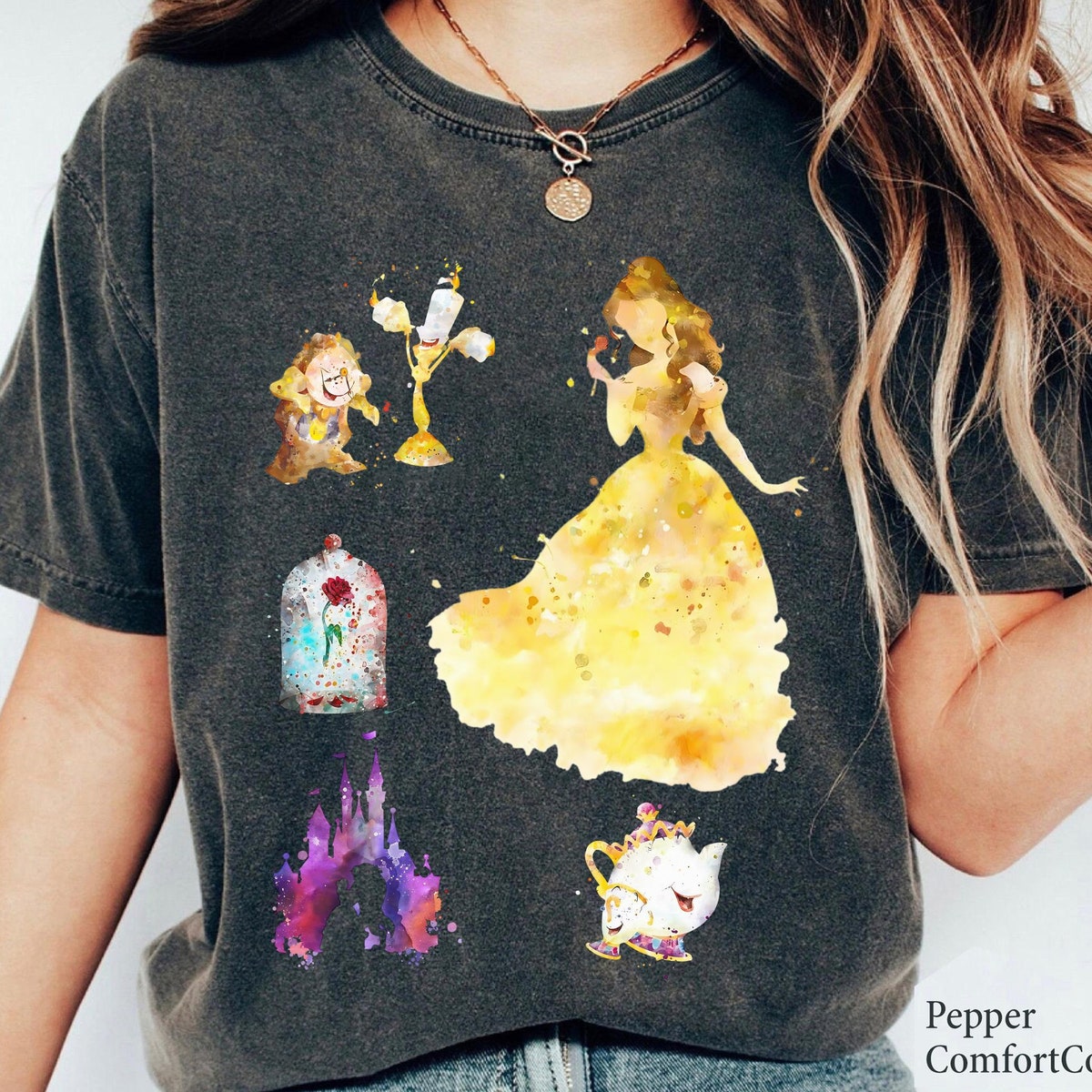 Princess Belle Fall Shirt Beauty and the Beast Tee 2 1