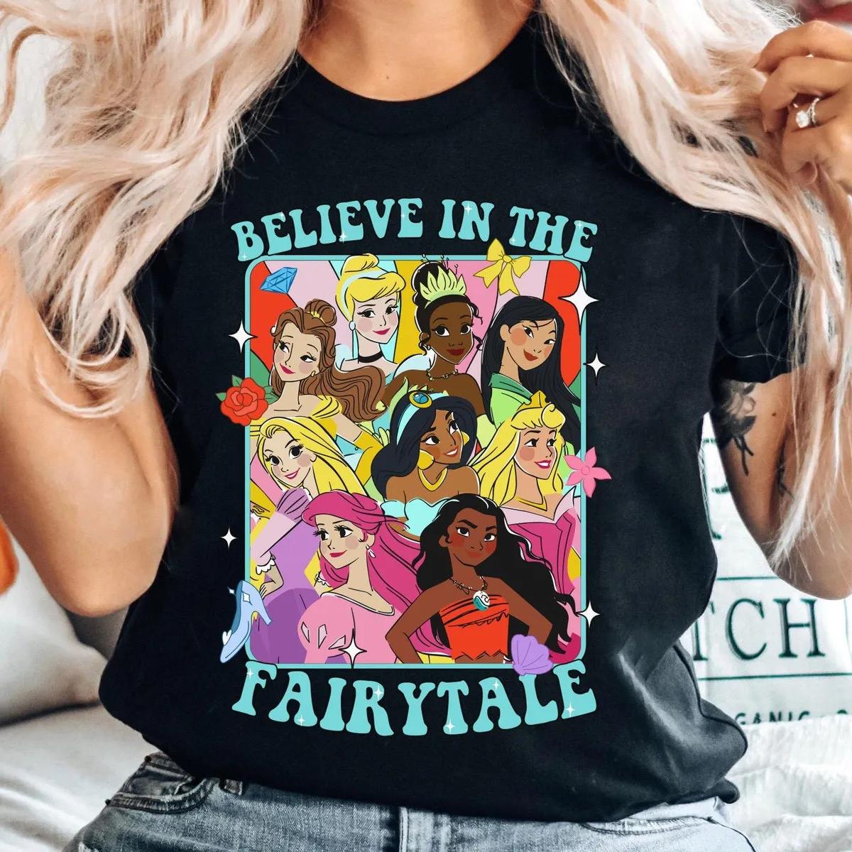 Princess Group Portrait Believe In Fairytale Shirt 1