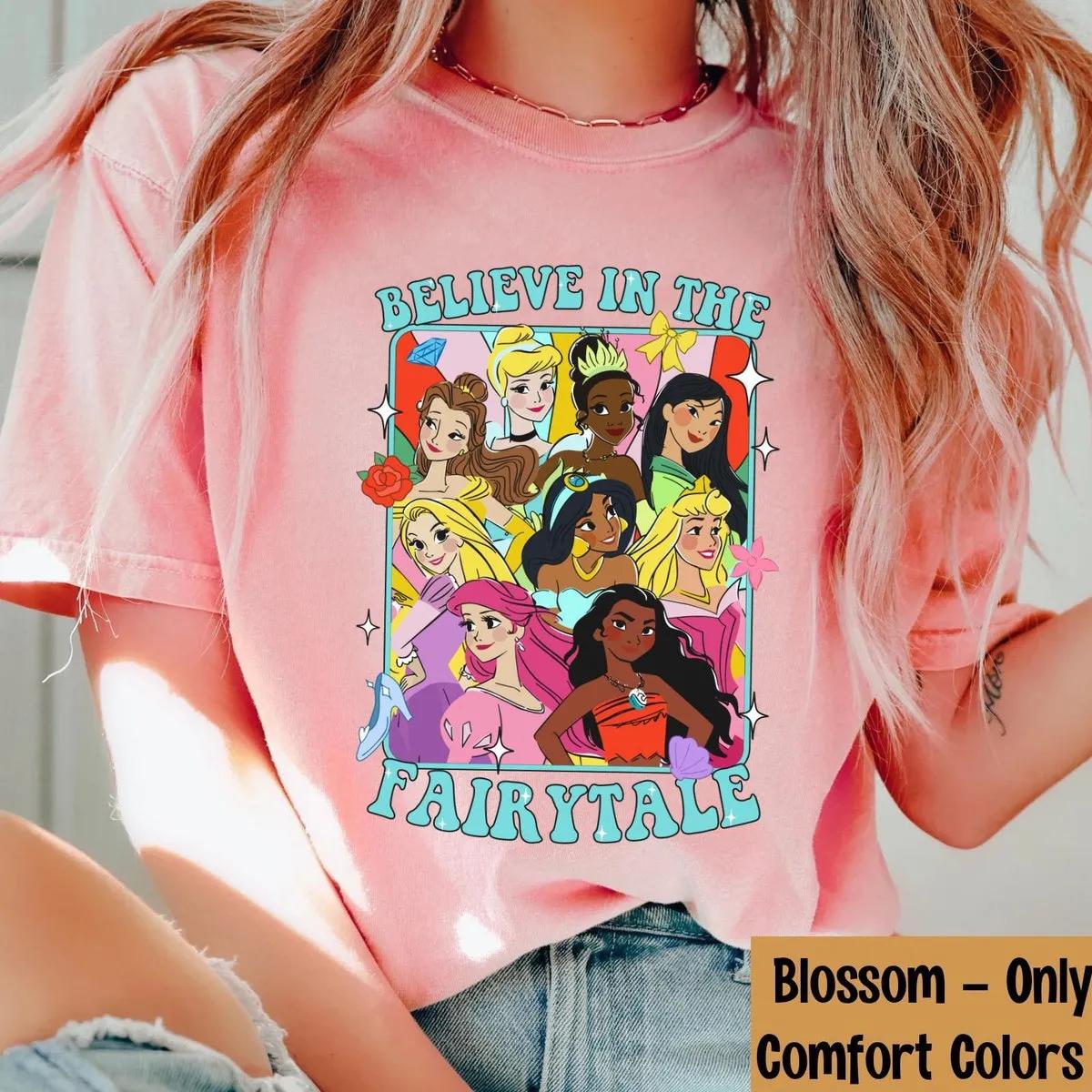 Princess Group Portrait Believe In Fairytale Shirt 2