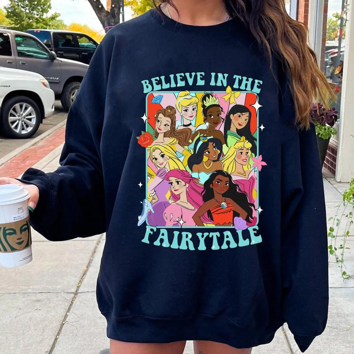 Princess Group Portrait Believe In Fairytale Shirt 5