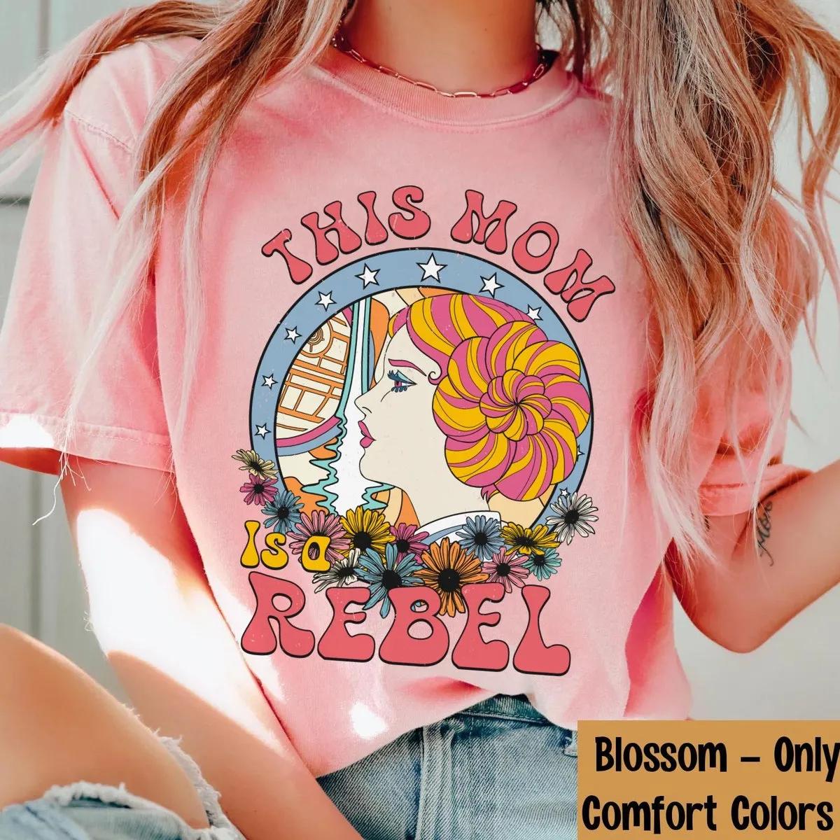 Princess Leia This Mom Is a Rebel Disney Shirt 3