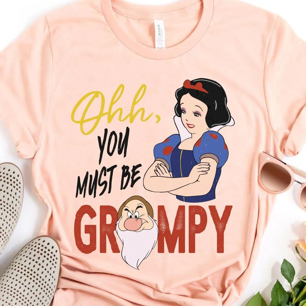 Princess Snow White And Seven Dwarfs Must Be Grumpy Shirt 2