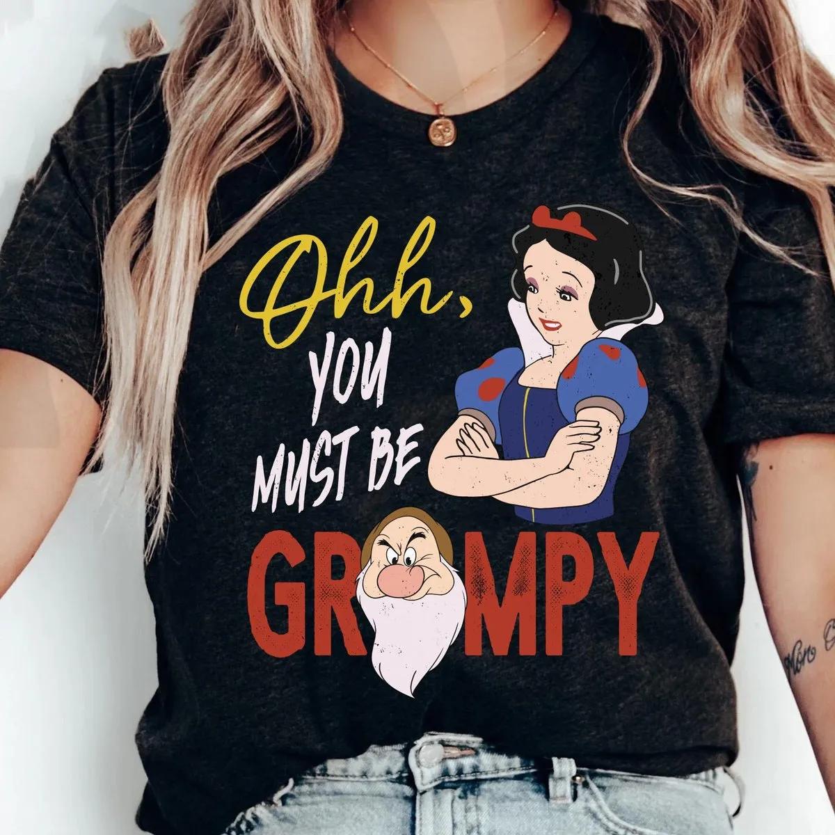 Princess Snow White And Seven Dwarfs Must Be Grumpy Shirt 3