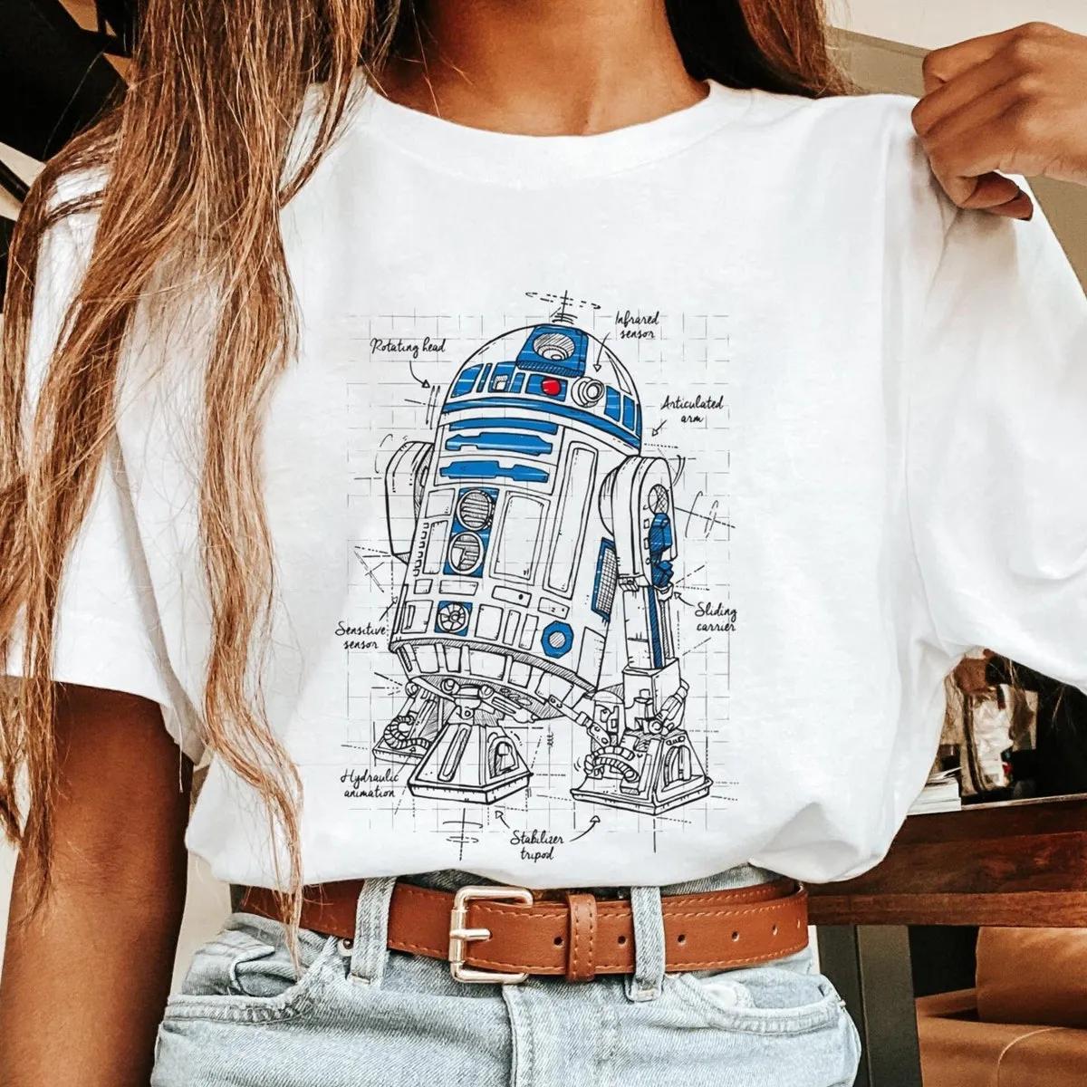 R2 D2 Astromech Droid Schematic Shirt 6