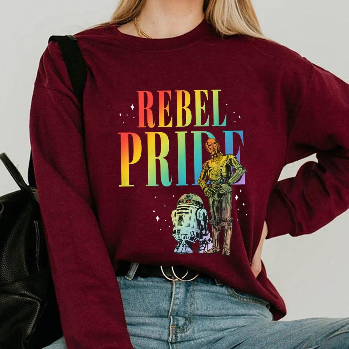 R2 D2 C 3PO Rebel Pride Star Wars Shirt 2