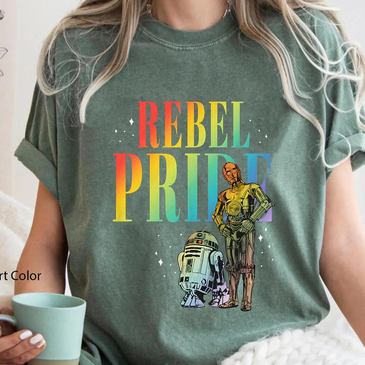 R2 D2 C 3PO Rebel Pride Star Wars Shirt 3